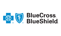 Blue Cross Blue Shield logo on black background.
