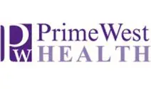 PrimeWest Health logo in purple text.